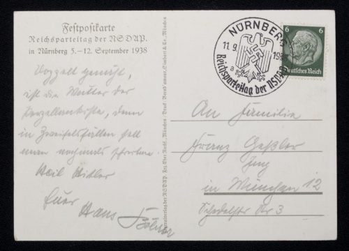 (Postcard) Reichsparteitag 1938