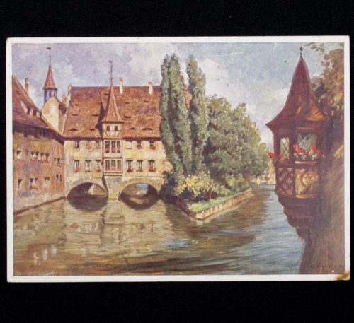 (Postcard) Stadt der Reichsparteitage Nürnberg Am Heiliggeist-Spital