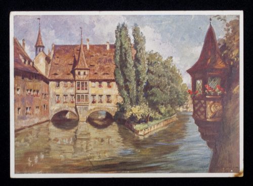 (Postcard) Stadt der Reichsparteitage Nürnberg Am Heiliggeist-Spital
