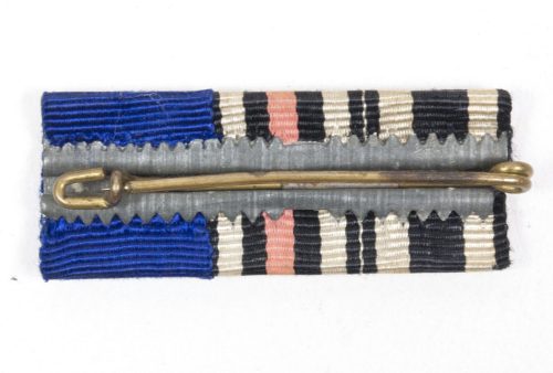 Ribbon with WWI EK2, FEK, WWII Treue Dienst cross 25 years