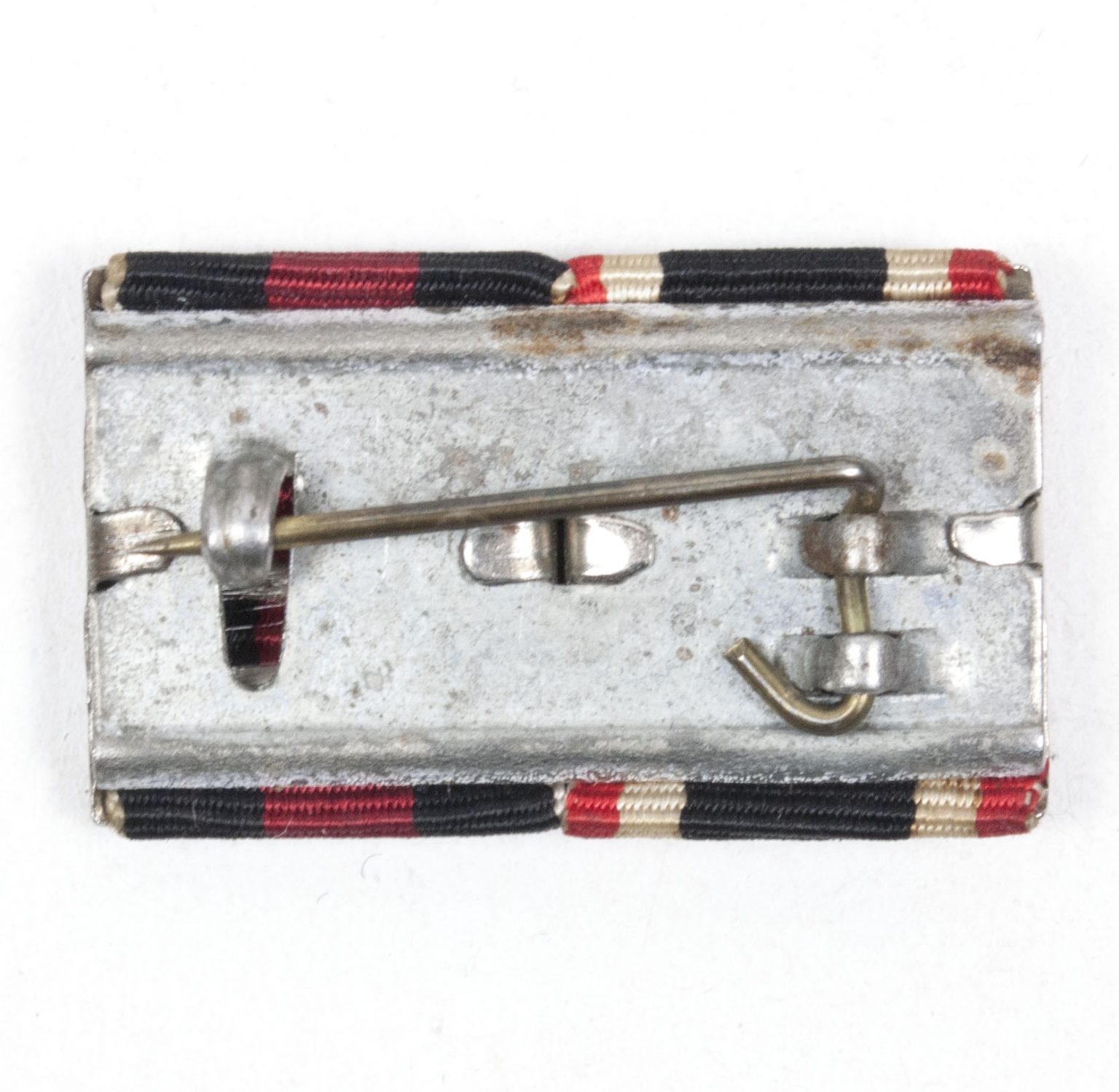 WWII German double ribbon with War Merit Cross (KVK2) + Sudetenmedaille