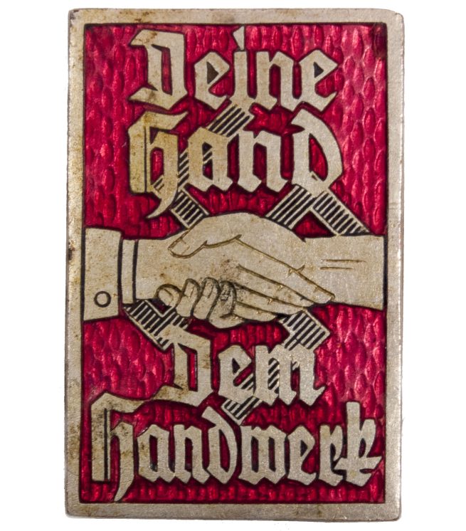 Dein Hand dem Handwerk abzeichen