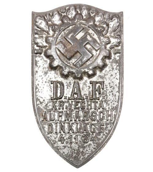Deutsche Arbeitsfront (DAF) Kreis Vechta Aufmarsch Dinklage 4.11.34 - abzeichen