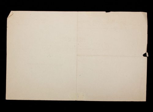 (Document) Bescheinigung Fahrrad Den Haag November 1944