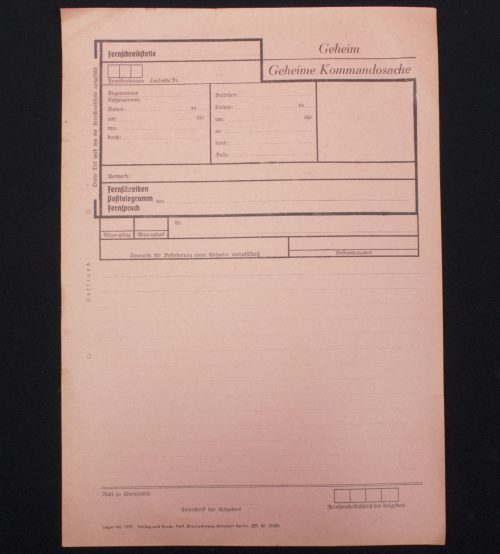 (Document) Geheim - Geheime Kommandosache