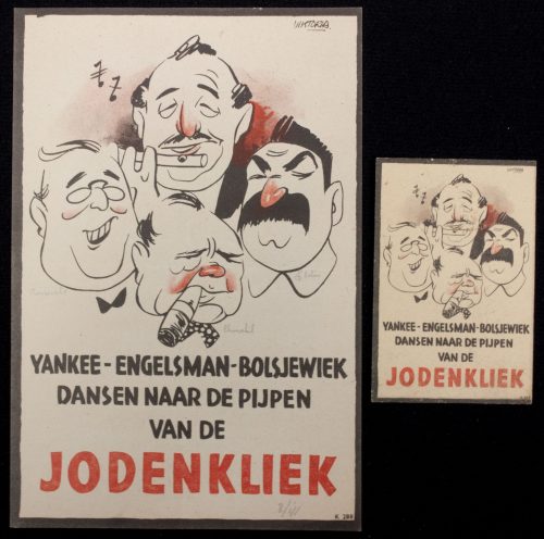 (Flyer) Yankee-Engelsman-Bolsjewiek dansen naar de pijpen van de jodenkliek (small + large flyers)