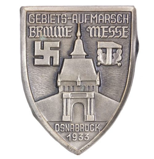 Gebietsaufmarsch Braune Messe Osnabrück 1933 abzeichen - rare