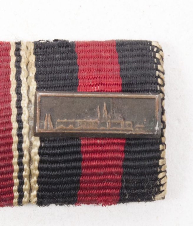 German WII ribbon with KVK + Anschlussmedaille + Sudetenmedaille + Pragerburer clasp