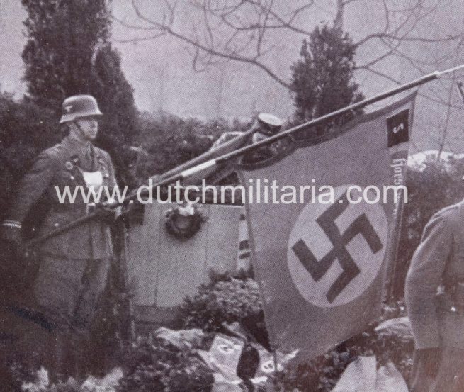 German WWII Bilderkasten paper photo Horst-Wessel-Gedenken (24x19cm) - rare