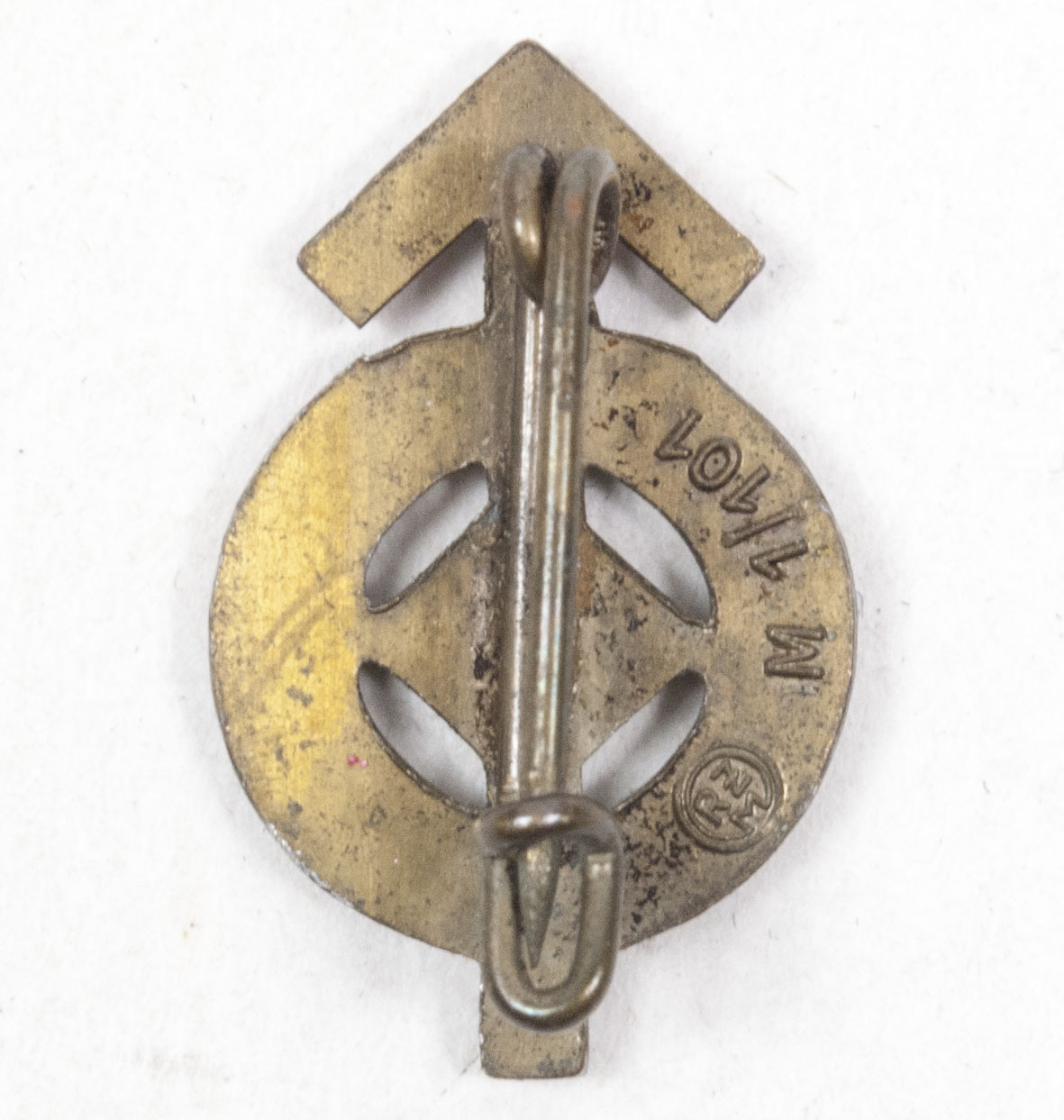 Hitler Jugend (HJ) miniature Leistungsabzeichen in bronze by RZM M1101 (Gustav Brehmer)
