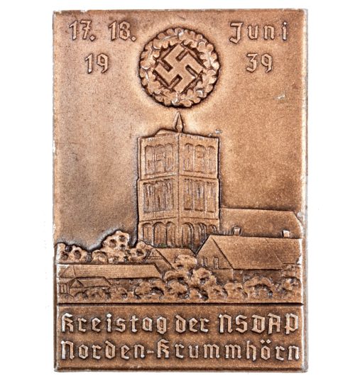 Kreistag der NSDAP Norden-Krummhörn 17.18.juni 1939 abzeichen - rare