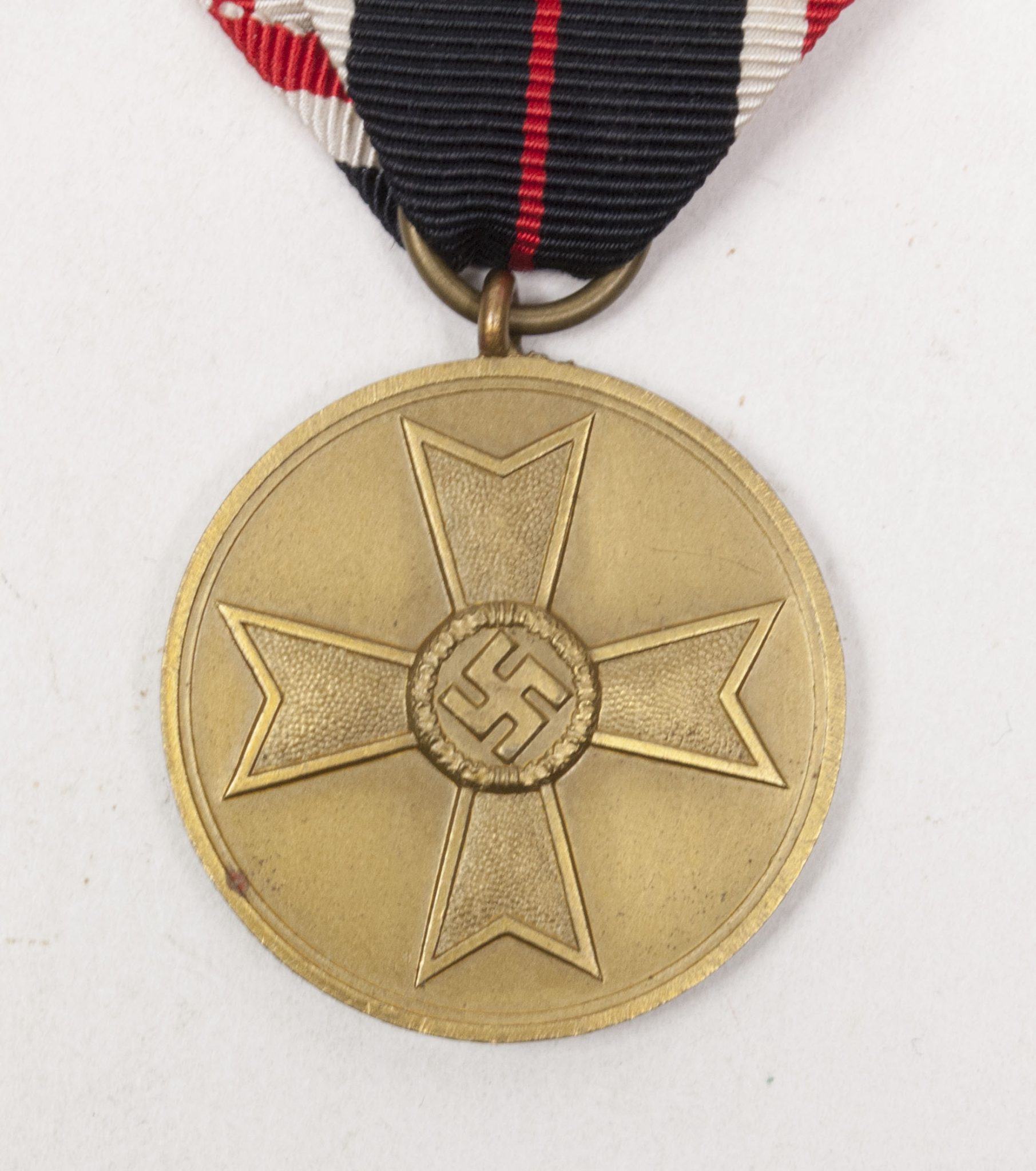Kriegsverdienstmedaille (KVKm) War Merit Medal on long ribbon