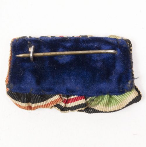 Miniature German medalbar with Deutsches Bekenntnis Kreuz, Deutsche Ehrendenkmünze des Weltkrieges, Kyffhäuser medaille - extremely rare