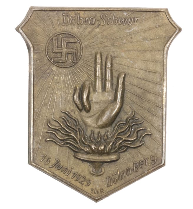 NSDAP Döbra Schwur 16 Juni 1929 - Döbra-Berg abzeichen (Maker Hoffstätter) - RARE