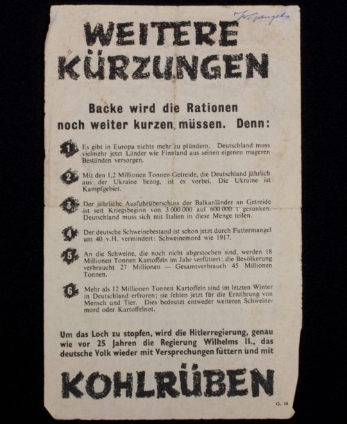 (Pamphlet) Damals und Heute