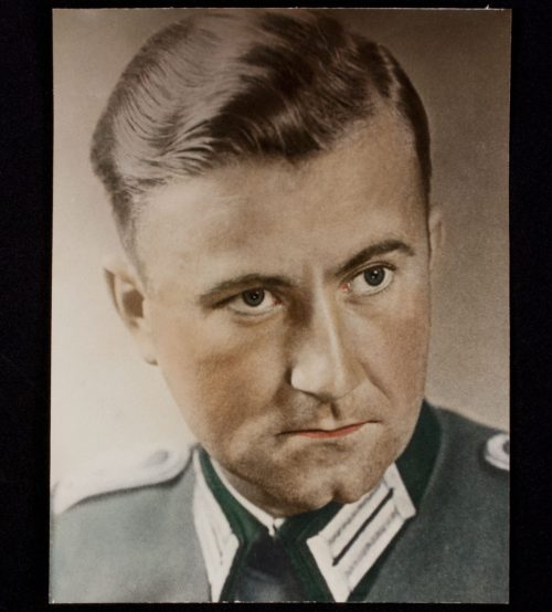 (Photo) large color portrait Wehrmacht (Heer) Infanterie soldier (Named)