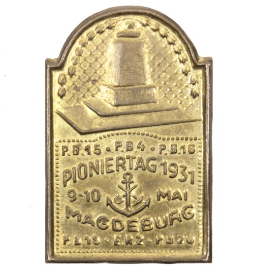 Pioniertag 9.-10.- Mei 1932 Mageburg (Veteran remembrance tinnie)