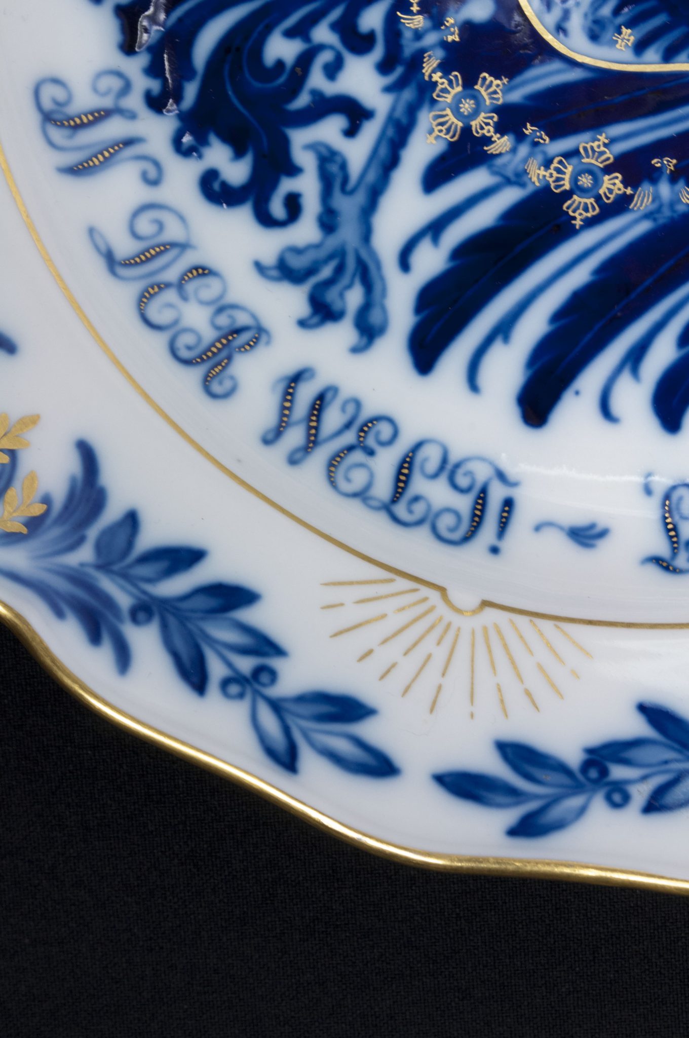 (Plate) Germa Imperial patriottic plate (Meissen) - rare - Image 10