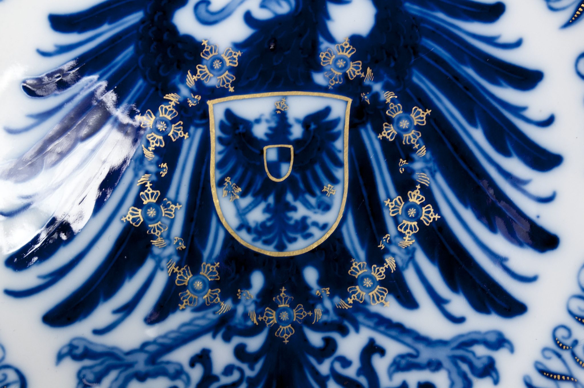 (Plate) Germa Imperial patriottic plate (Meissen) - rare - Image 17