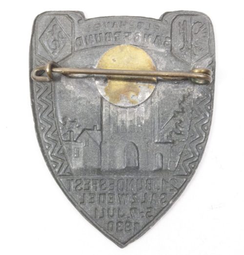 Sängerbund 21. Bundesfest Salzwebel 5.-7.Juni 1930 abzeichen