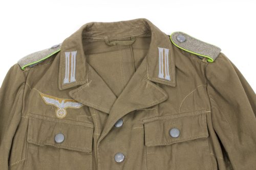 Wehrmacht (Heer) DAK M43 Tropical Tunic with Panzergrenadier shoulderboards