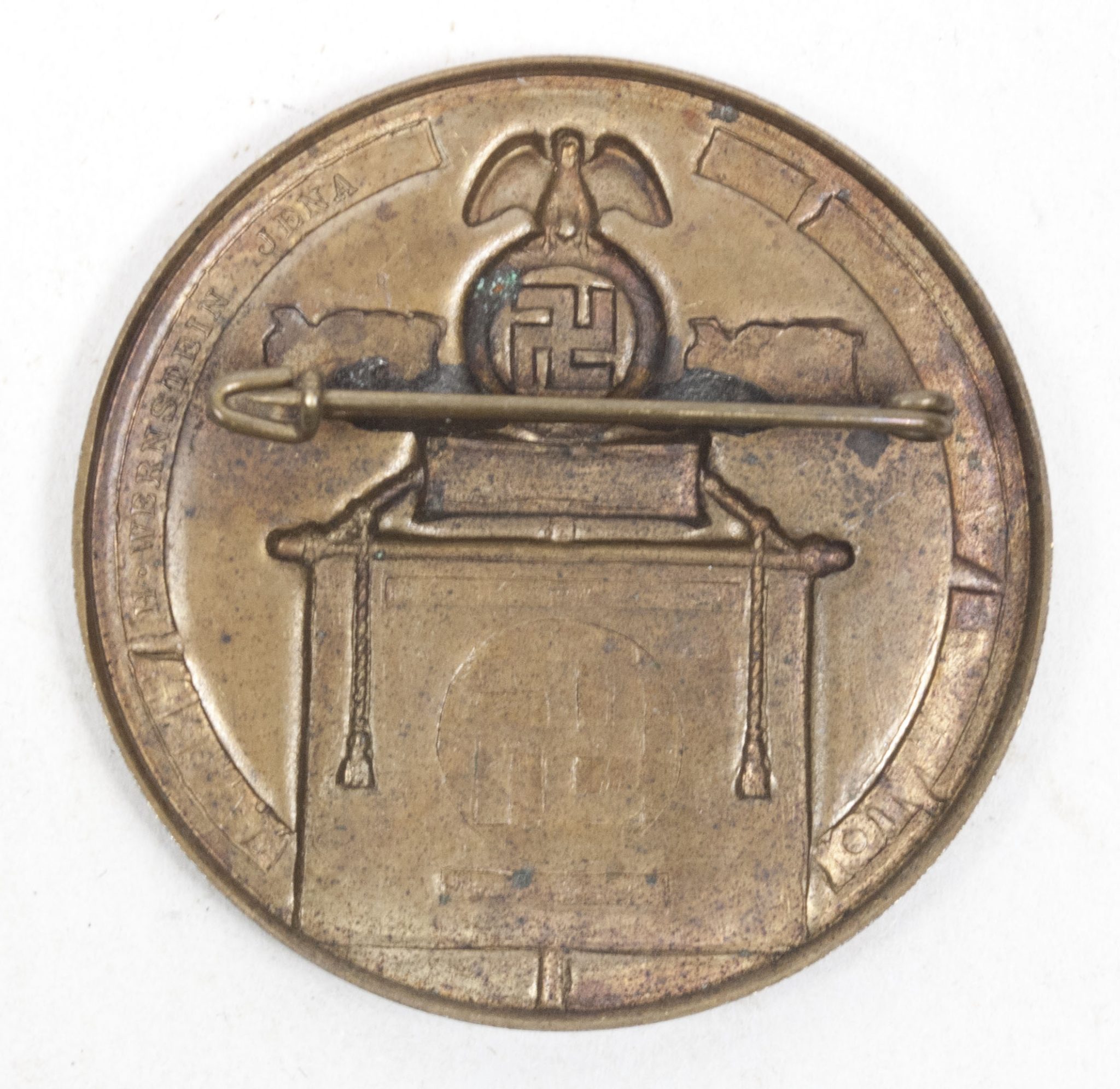 10 Jährige Wiederkehr des Reichsparteitages Weimar abzeichen (Maker Wernstein) (3) 10 Jährige Wiederkehr des Reichsparteitages Weimar abzeichen (Maker Wernstein)