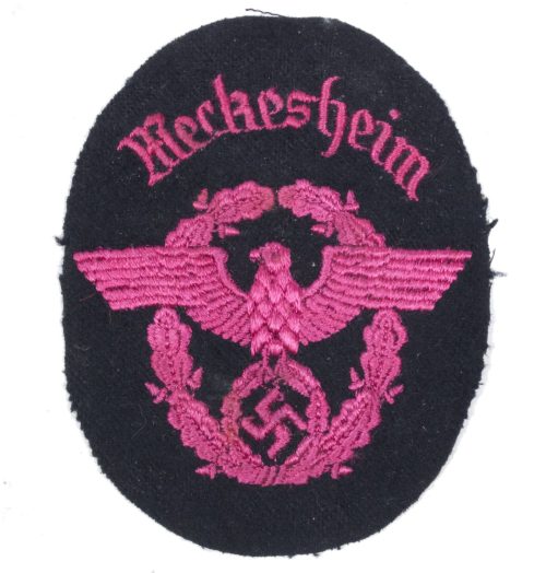 Ärmelabzeichen der Feuerlöschpolizei von Meckesheim - rare