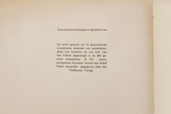 (BelgiumBookArtmap) Hitler Jugend Vlaanderen (HJV) – Heimavond de Führer – Very Rare