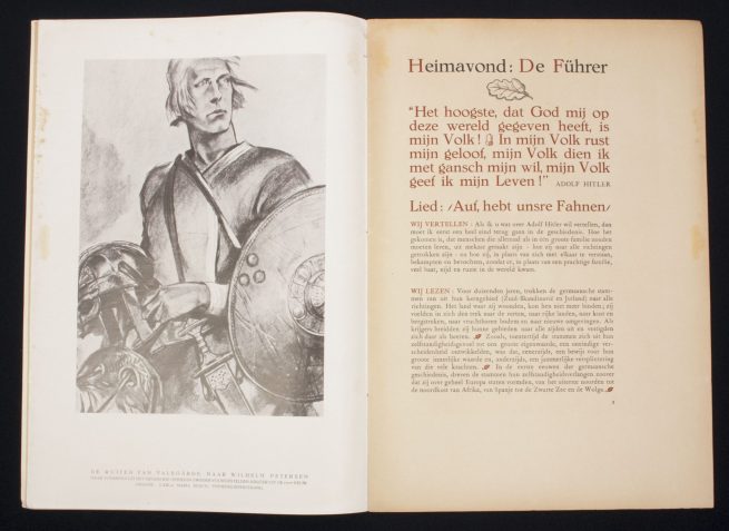 (BelgiumBookArtmap) Hitler Jugend Vlaanderen (HJV) – Heimavond de Führer – Very Rare