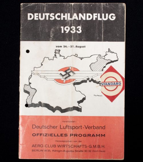 (Brochure) Deutscher Luftsport-Verband (DLV) Deutschlandflug 1933 - Offizieles Programm