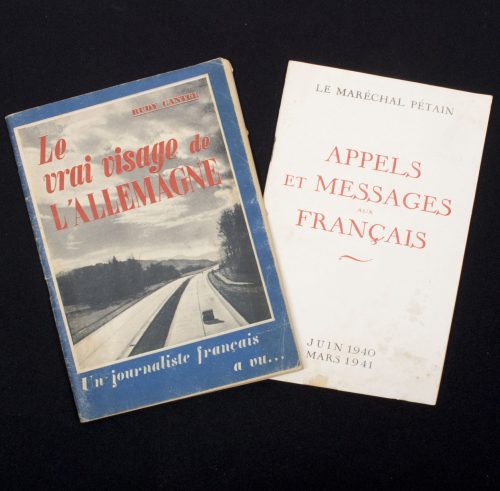 (Brochures) French Vichy related WWII brochures Le vrai visage de L'Allemagne + Appels et messages aux Francais