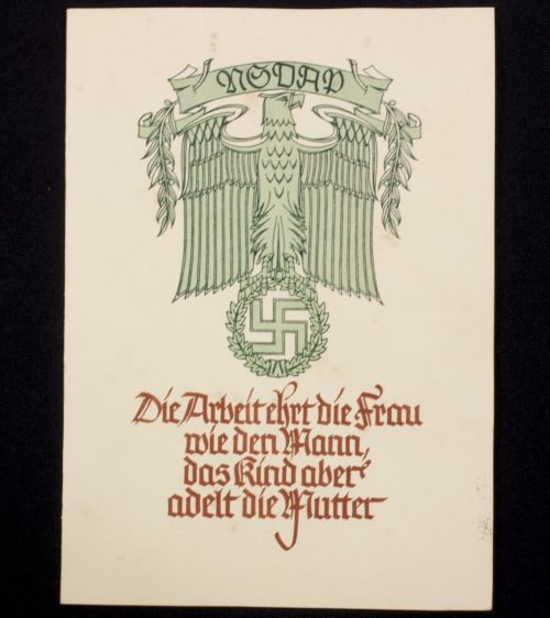 (Citation) NSDAP Die Arbeit Ehret die Frau, wie den Mann, Das Kind aber adelt die Mutter - Ortsgruppe Lüdenscheid-Wehberg