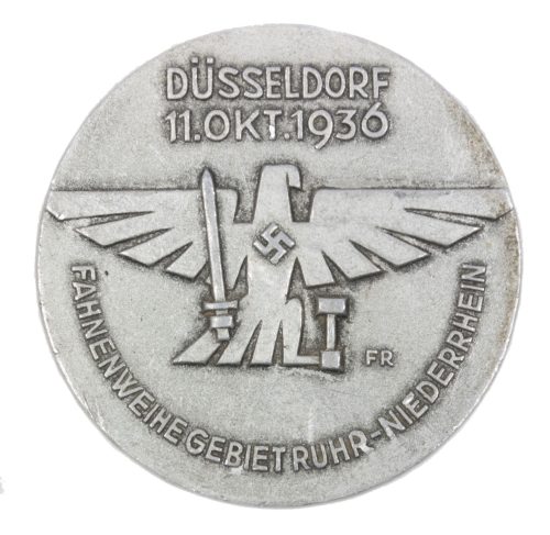 Düsseldorf 11. Okt. 1936 Fahnenweihe Gebiet Ruhr-Niederrhein abzeichen