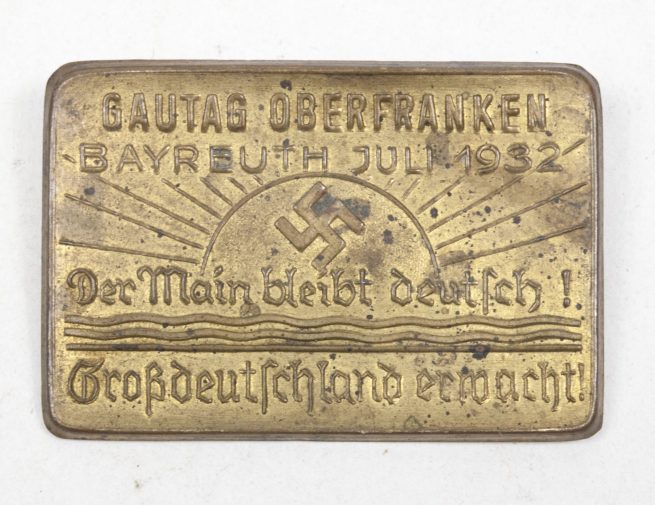 Gautag Oberfranken Bayreuth Juli 1932 abzeichen - Very rare