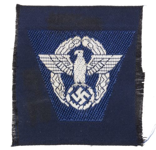 German Polizei visor cap insignia blue