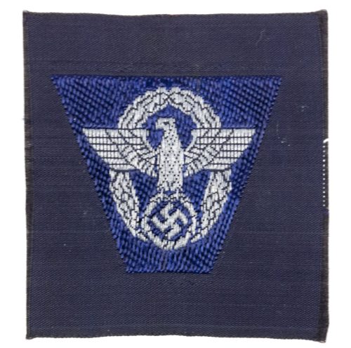 German Polizei visor cap insignia blue