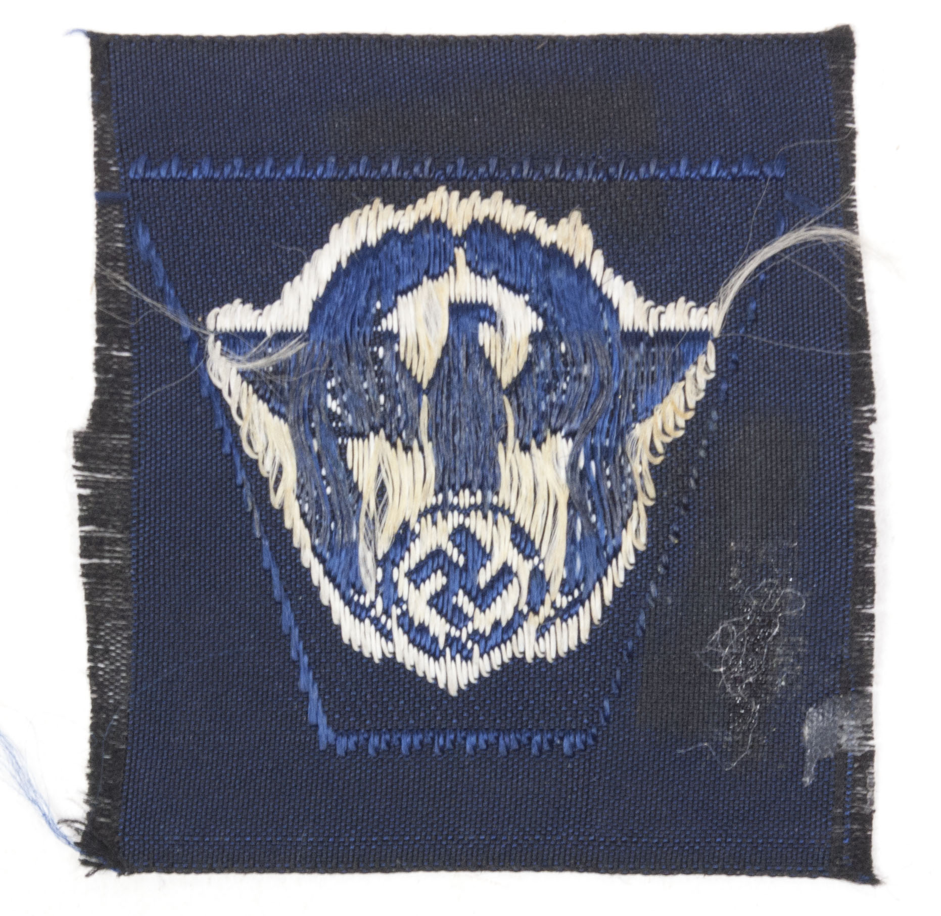 German Polizei visor cap insignia blue (2) German Polizei visor cap insignia blue