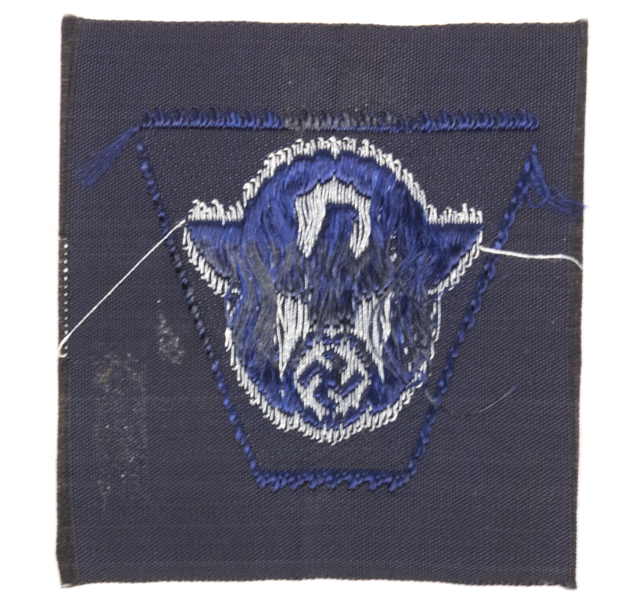 German Polizei visor cap insignia blue (2) German Polizei visor cap insignia blue