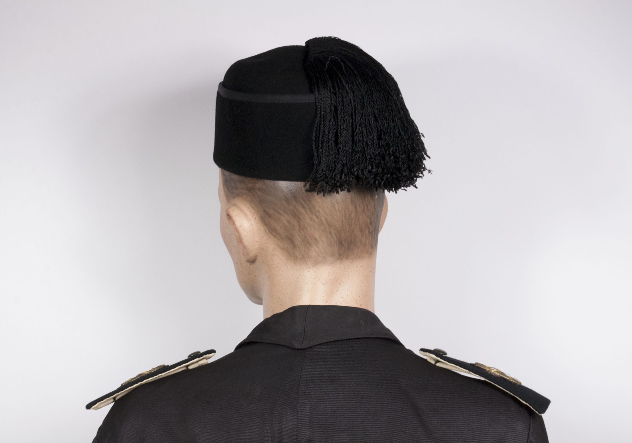 Italian fascist PNF executive leader saharina with black felt "fez" headgear - VERY RARE - Image 102