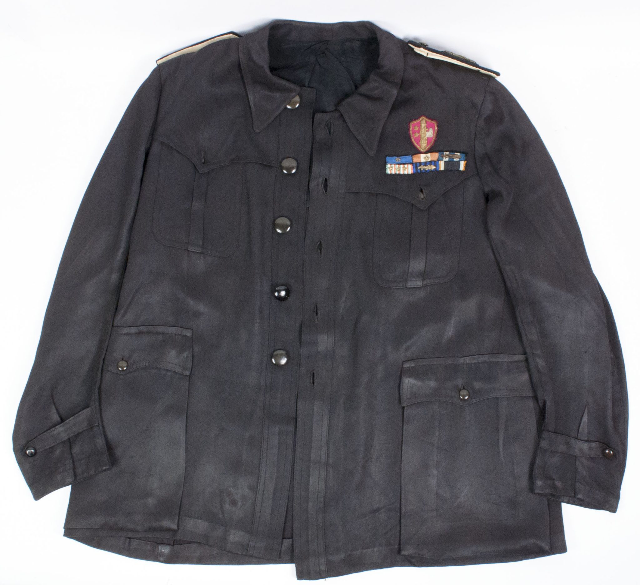 Italian fascist PNF executive leader saharina with black felt "fez" headgear - VERY RARE - Image 26