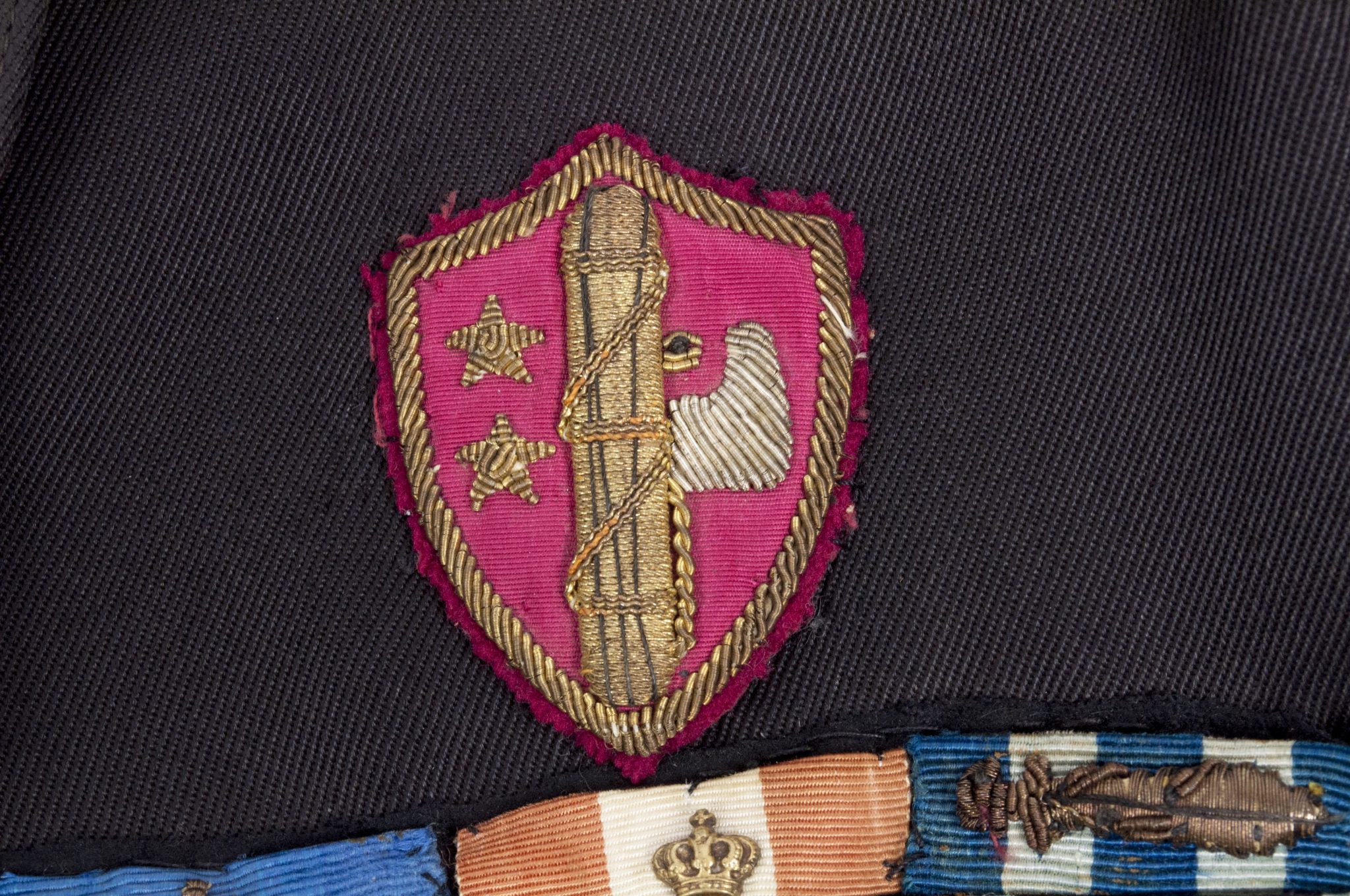 Italian fascist PNF executive leader saharina with black felt "fez" headgear - VERY RARE - Image 33