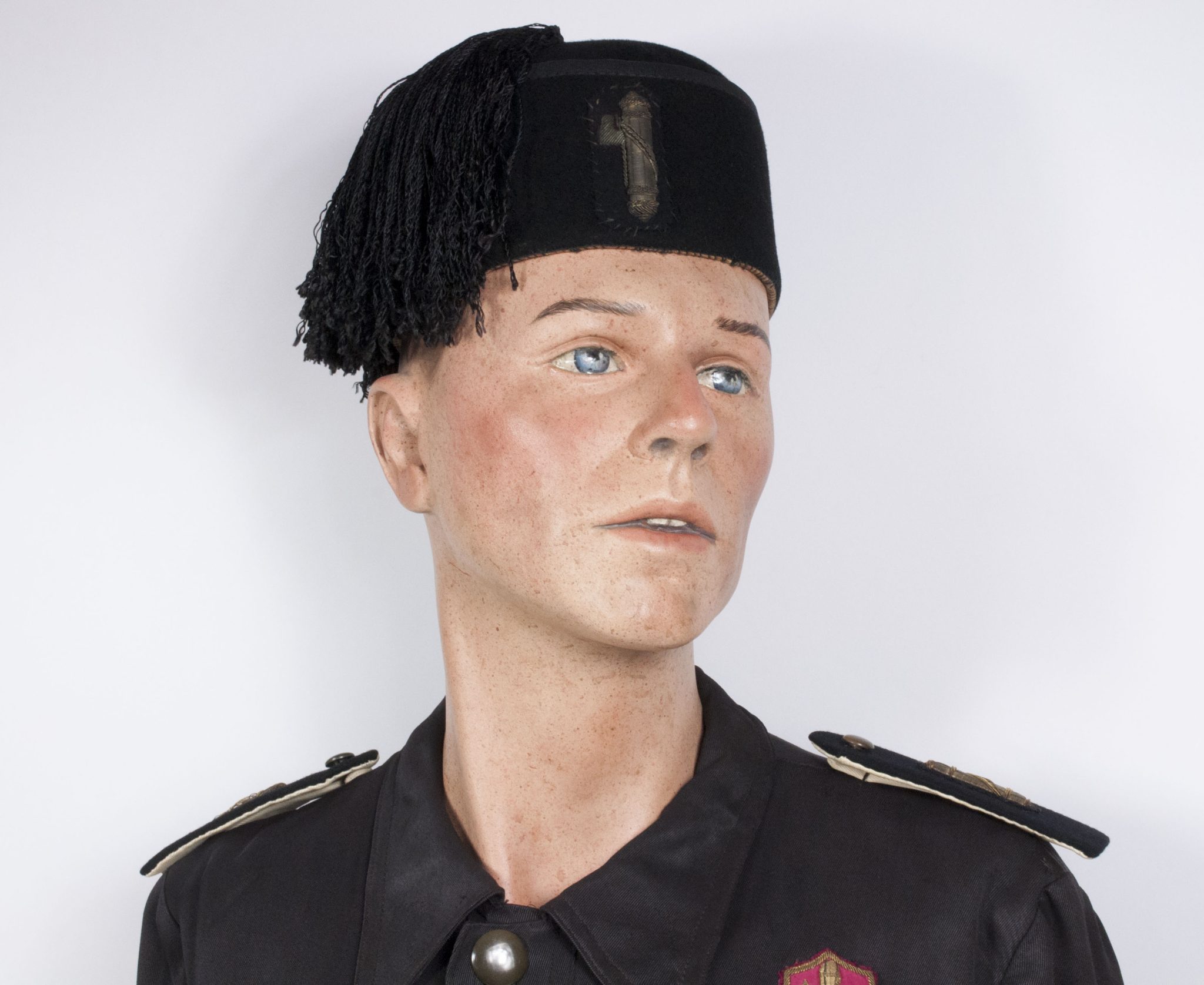 Italian fascist PNF executive leader saharina with black felt "fez" headgear - VERY RARE - Image 84