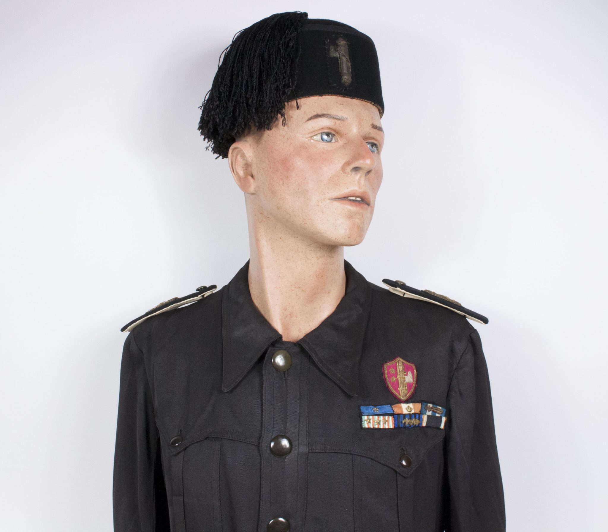 Italian fascist PNF executive leader saharina with black felt "fez" headgear - VERY RARE - Image 87