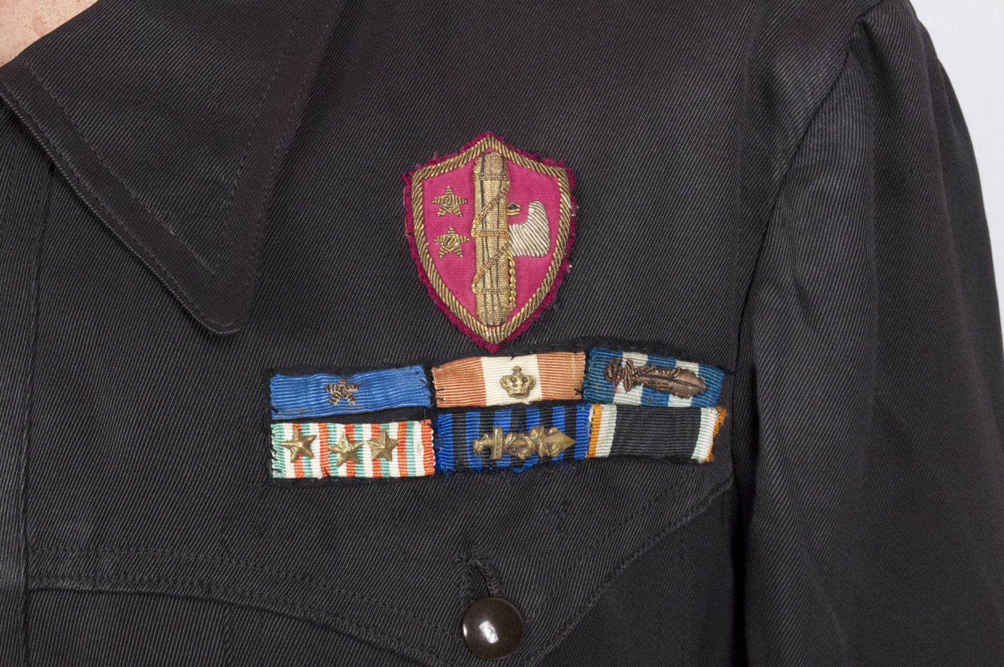 Italian fascist PNF executive leader saharina with black felt "fez" headgear - VERY RARE - Image 95