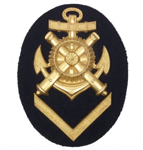 Kriegsmarine (KM) Ärmelabzeichen Artillerie Mechaniker Obermaat