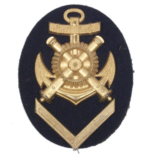 Kriegsmarine (KM) Ärmelabzeichen Artillerie Mechaniker Obermaat