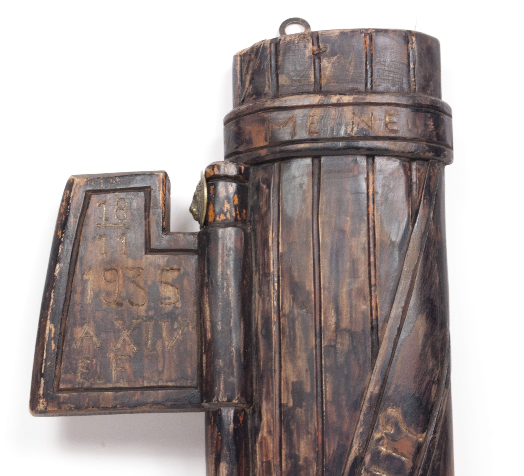 Large 18 november 1935 dated Italian "fascio littorio" (Fasces) with anti League of Nations inscription - extremely rare - Image 7