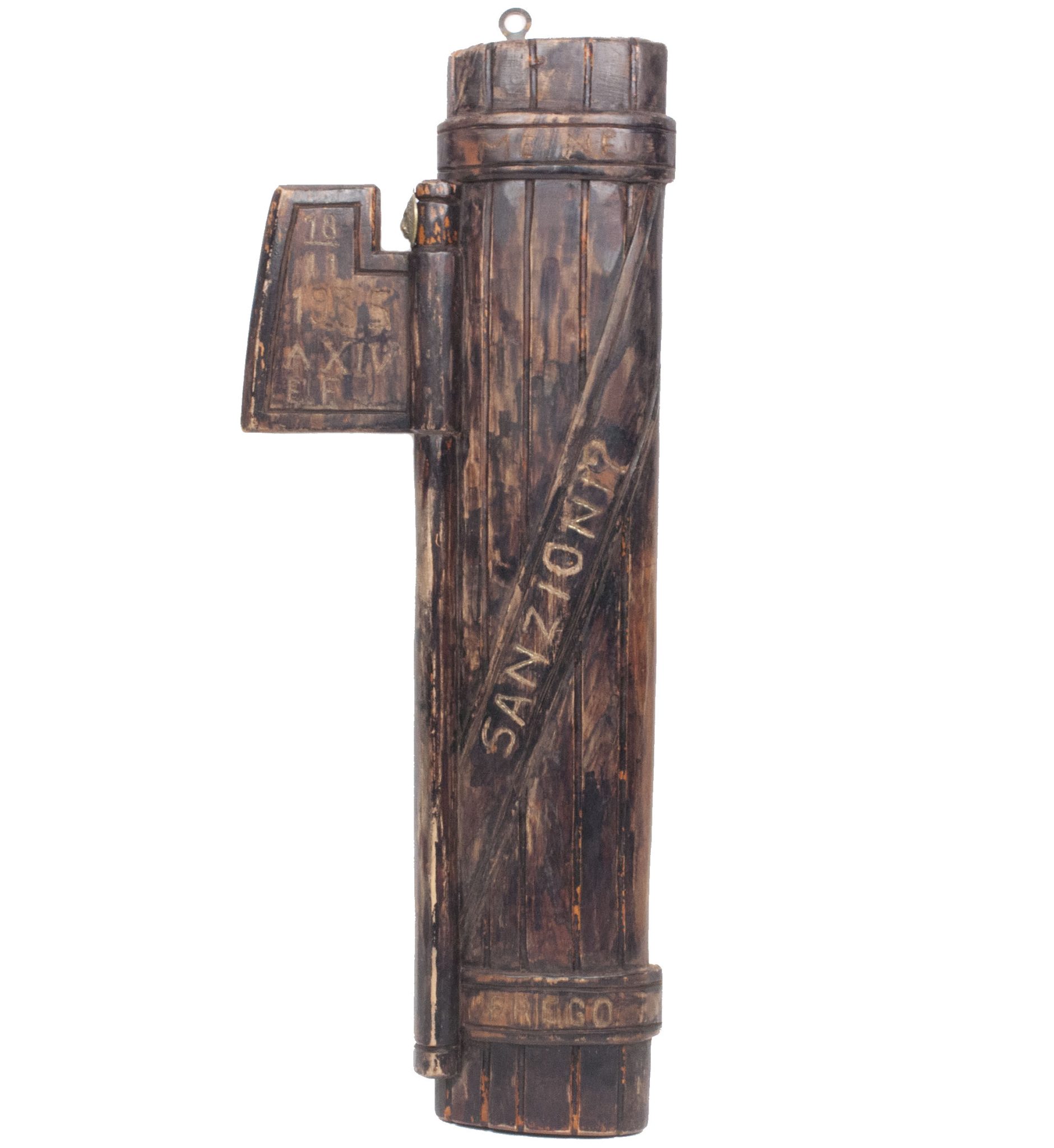 Large 18 november 1935 dated Italian fascio littorio (Fasces) with anti League of Nations inscription - extremely rare