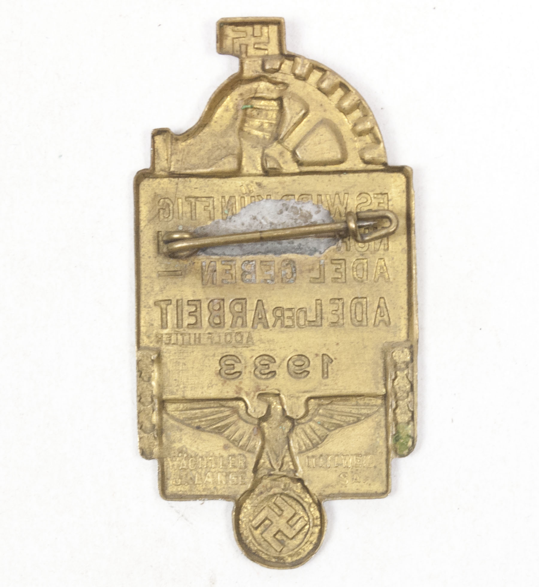 NSBO Adel der Arbeit 1933 abzeichen (Tag der Arbeit) (2) NSBO Adel der Arbeit 1933 abzeichen (Tag der Arbeit)