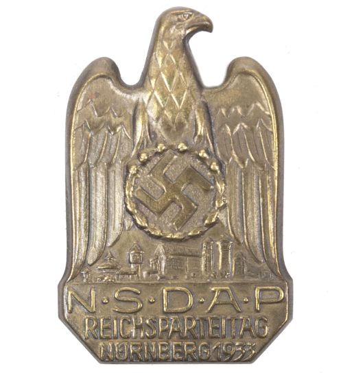 NSDAP Reichsparteitag Nürnberg 1933 badge (hollow variation)